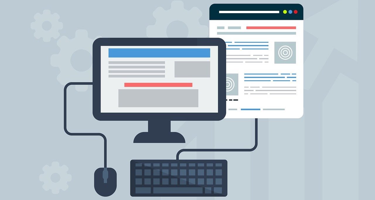 web-design-g3eb3b27cd_1280 Graphic with computer screen and website layout