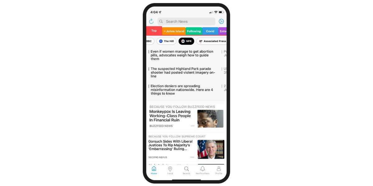 SmartNews graphic SmartNews screenshot
