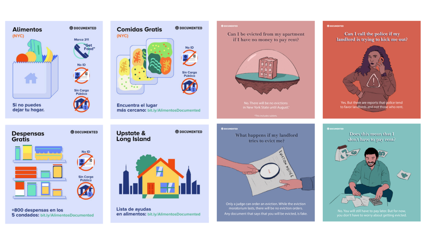 replicable ideas Documented launched a WhatsApp news app in Spanish after learning that’s how many undocumented Spanish-speakers get their news and information. Documented sent out a weekly roundup of immigration news, had direct one-on-one conversations with readers and shared articles into illustrations.